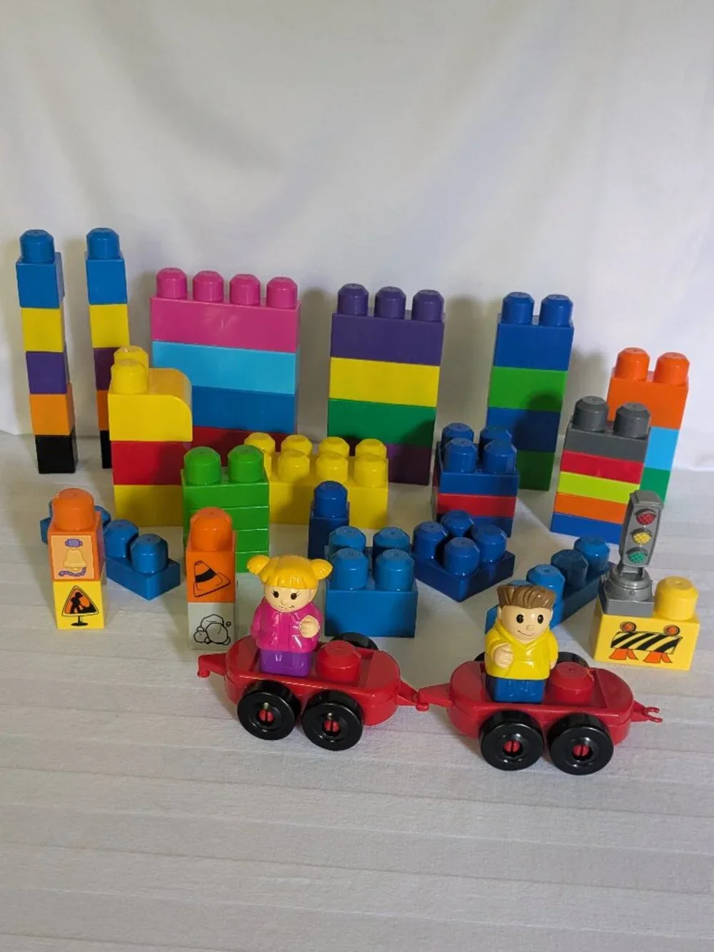 Barrel of Mega Bloks Building Bloks for Beginning Builders Ages 1+